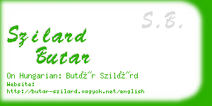 szilard butar business card